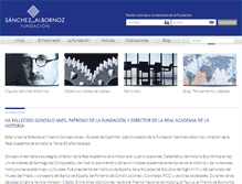 Tablet Screenshot of fundacionsanchezalbornoz.org